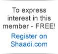 To express interest in this member FREE, Register on Shaadi.com